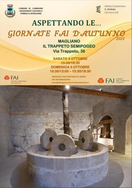 TORNANO LE GIORNATE FAI D’AUTUNNO 2025